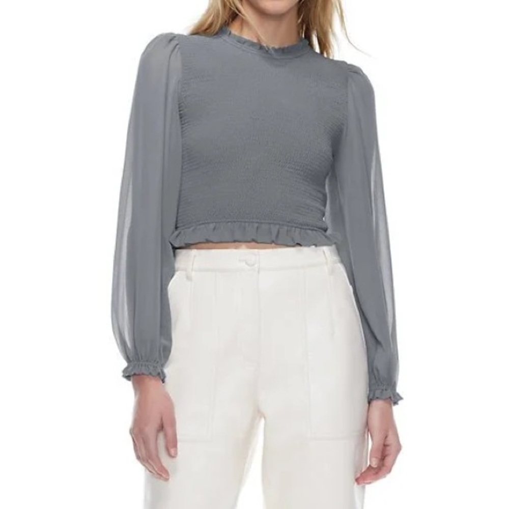 Wilfred Light Blue/Grey Tempest Blouse in Excellent Condition